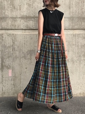 ゆーかっちさん（レディース・172cm）の夏コーディネート