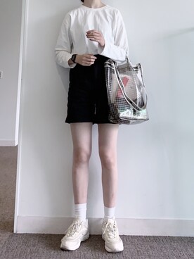 「FILA（フィラ）のアイテム（シューズ）」を使った、ゆーかっちさん（レディース・173cm）の夏コーディネート