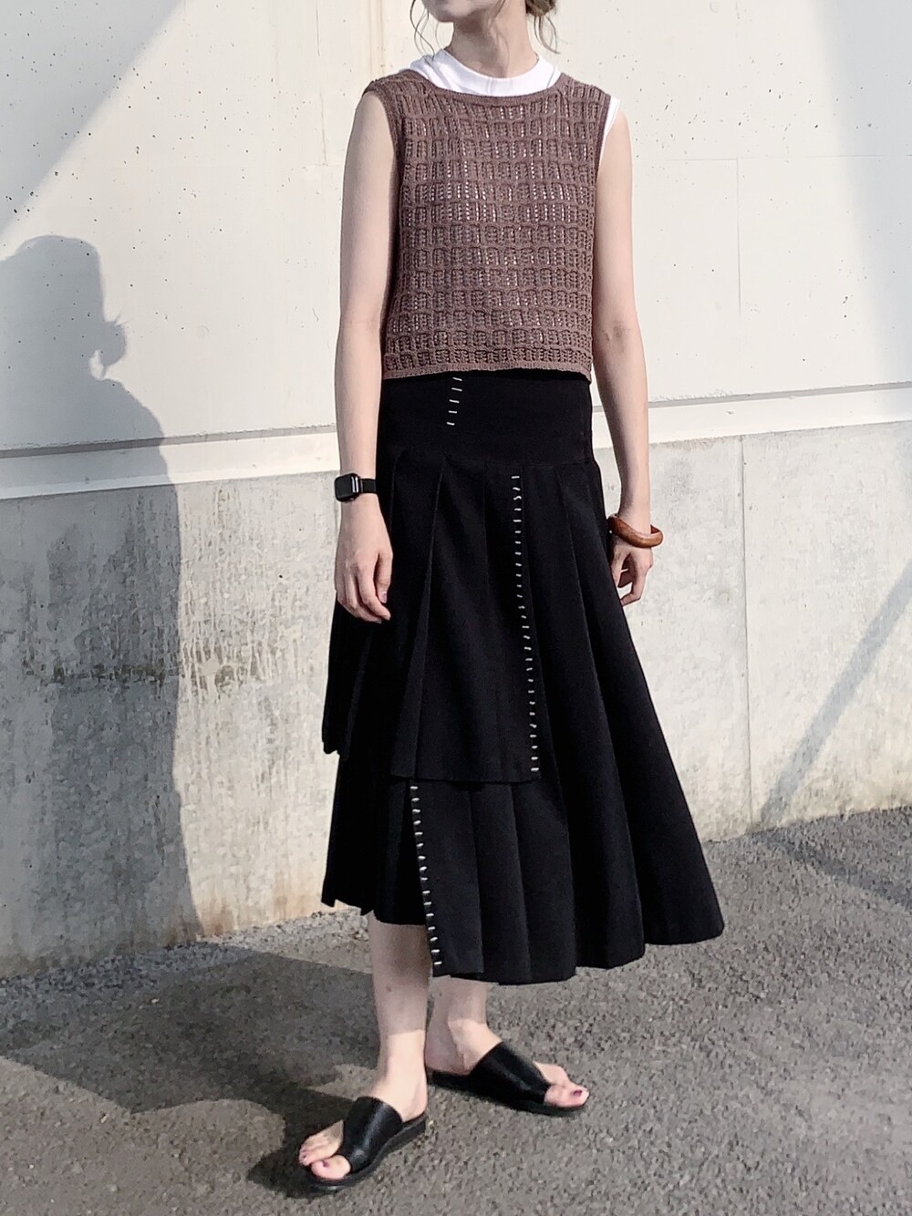 Ameri アメリ STITCH TIERED SKIRT ロング スカート Ameri（アメリ）の「STITCH TIERED SKIRT（スカート）」 - WEAR