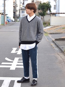 「モードストリート」｜「アイテム（その他シューズ）」を使った、エスノトさん（メンズ・170cm）の春コーディネート