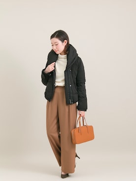 「YOSOOU」｜matsumoto    mioさん（レディース・162cm）の冬コーディネート