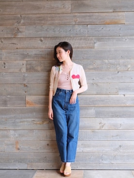 「Ted Baker（テッドベーカー）のアイテム（トップス）」を使った、matsumoto    mioさん（レディース・162cm）の春コーディネート