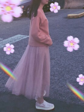 「アイテム（スリッポン、ゴールド系）」を使った、fish_soupさん（レディース・157cm）の秋コーディネート