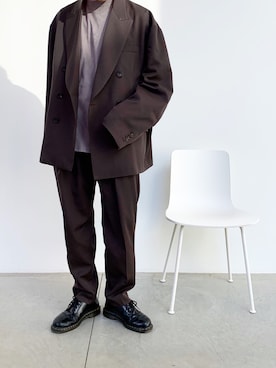 stein テーラードジャケット ブラウン steinのテーラードジャケット（ブラウン系）を使った人気