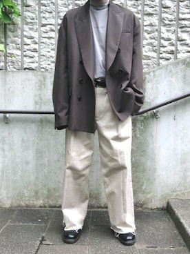 「saby」｜「アイテム（ジャケット/アウター）」を使った、Syuさん（メンズ・176cm）の春コーディネート