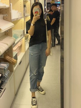 「Apple（-）のアイテム（財布/小物）」を使った、A_NiceDayさん（レディース・162cm）の秋コーディネート