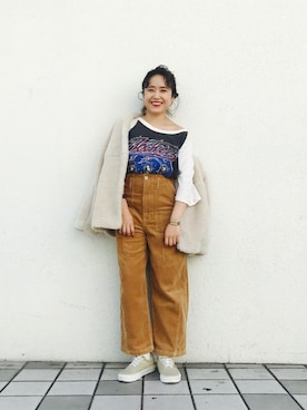 「KBF+」｜「アイテム（その他アウター）」を使った、IMOKOさん（レディース・148cm）の秋コーディネート