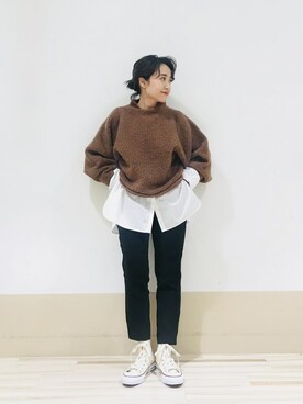 「KBF+」｜「アイテム（その他アウター）」を使った、IMOKOさん（レディース・148cm）の秋コーディネート