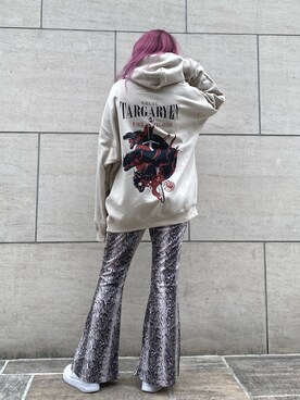 「Ctr1（コントロール）のアイテム（パンツ）」を使った、タニ  リオナさん（レディース・161cm）の冬コーディネート