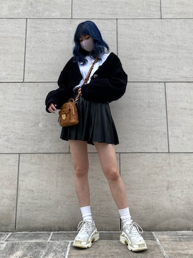 「Ctr1（コントロール）のアイテム（スカート）」を使った、タニ  リオナさん（レディース・161cm）の冬コーディネート