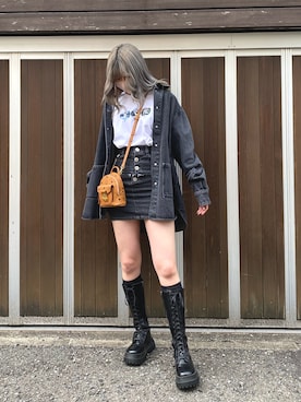「L.H.P Private Brand（エルエイチピープライベートブランド）のアイテム」を使った、タニ  リオナさん（レディース・161cm）の春コーディネート