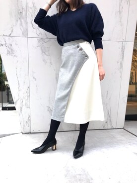 「ラクーンニット」｜ELENDEEK STAFFさん（レディース・163cm）の秋コーディネート
