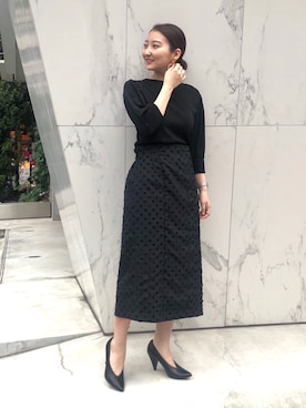 「リバーシブルスカート」｜ELENDEEK STAFFさん（レディース・160cm）の夏コーディネート