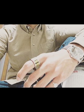 「Varde77（バルデセブンティセブン）のアイテム（アクセサリー）」を使った、Junichiさん（メンズ・173cm）の春コーディネート