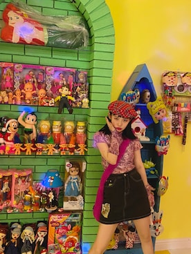 「UNIF（ユニフ）のアイテム（バッグ）」を使った、heigh-hoさん（レディース・159cm）の夏コーディネート