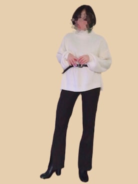 Hitomi Kawakamiさん(レディース・148cm)の冬コーディネート