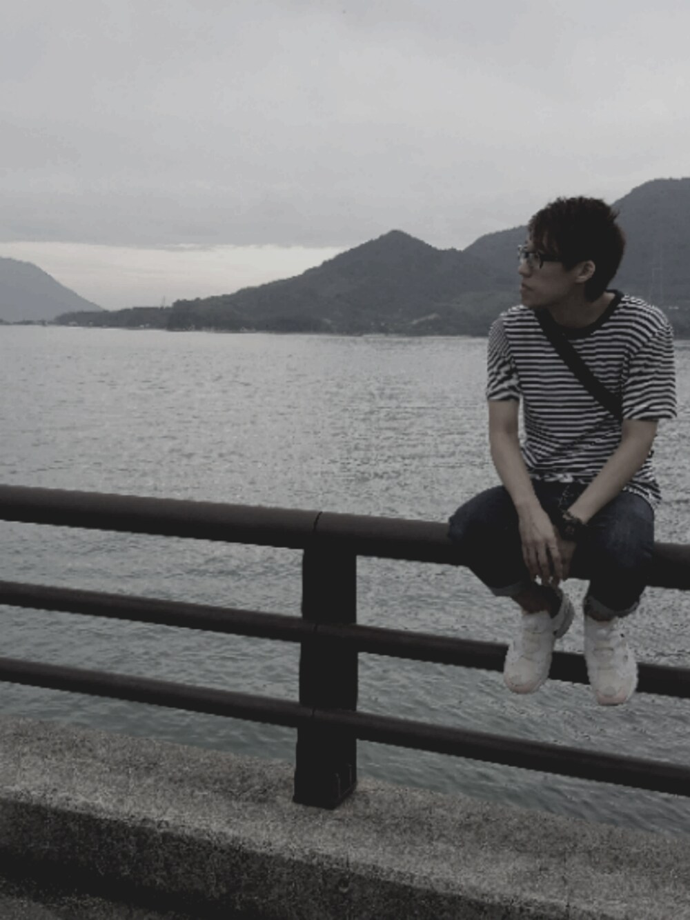 「travel、PRADA、CASIO、Levi's、reebok、adidas originals、Canon」｜「Reebokのアイテム（シューズ、ホワイト系）」を使った、Mifyyyyyyyさん（メンズ・178cm）の夏コーディネートの1枚目の写真