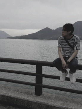 「travel」｜「アイテム（腕時計）」を使った、Mifyyyyyyyさん（メンズ・178cm）の夏コーディネート