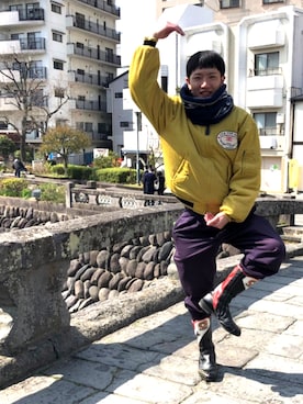 「ROXY（ロキシー）のアイテム」を使った、ひかるさん（メンズ・165cm）の春コーディネート