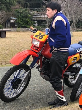 「WORKERS K&T H MFG Co.（ワーカーズ）のアイテム（ジャケット/アウター）」を使った、ひかるさん（メンズ・165cm）の春コーディネート