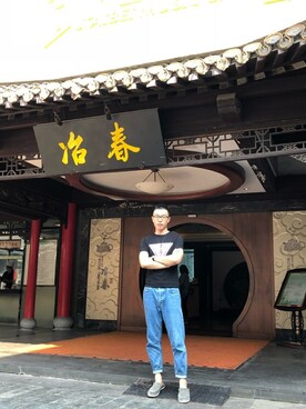 「CROSS（クロス）のアイテム」を使った、CANさん（メンズ・185cm）の秋コーディネート