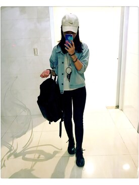 「Kenneth Cole（ケネスコール）のアイテム」を使った、Shuang さん（レディース・168cm）の冬コーディネート