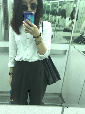 「Kenneth Cole（ケネスコール）のアイテム」を使った、Shuang さん（レディース・168cm）の春コーディネート