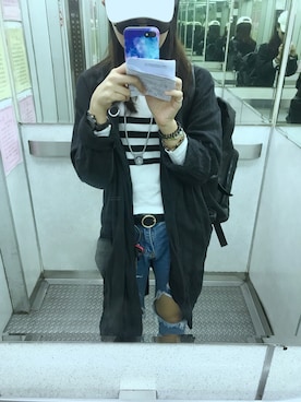 「Kenneth Cole（ケネスコール）のアイテム」を使った、Shuang さん（レディース・168cm）の春コーディネート