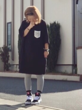 レギンス スパッツを使った ソックスイン のレディース人気ファッションコーディネート Wear