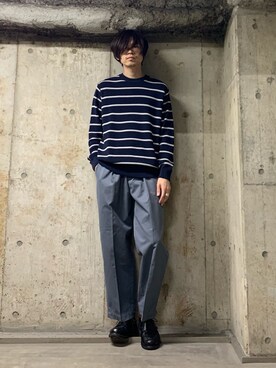 「URBAN RESEARCH（アーバンリサーチ）のアイテム（チノパンツ）」を使った、STORE   東京ベイ　本田翼さん（メンズ・178cm）の春コーディネート