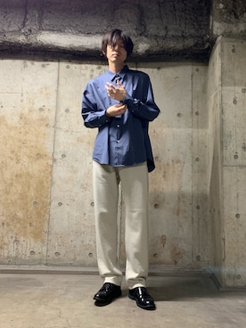 「ドレスシャツ」｜STORE   東京ベイ　本田翼さん（メンズ・178cm）の春コーディネート