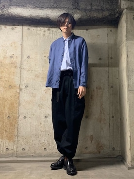 「ARMY TWILL（アーミーツイル）のアイテム（カーゴパンツ）」を使った、STORE   東京ベイ　本田翼さん（メンズ・178cm）の春コーディネート