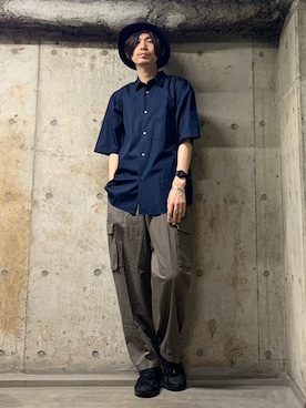 「THOMAS MASON（トーマス メイソン）のアイテム」を使った、STORE   東京ベイ　本田翼さん（メンズ・178cm）の夏コーディネート