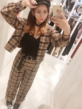 「SpRay PREMIUM（スプレイプレミアム）のアイテム（その他トップス）」を使った、みきちゃんさん（レディース・156cm）の秋コーディネート