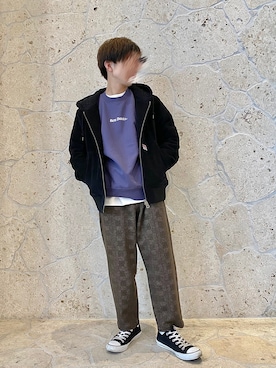 「BEN DAVIS（ベンデイビス）のアイテム（スウェット）」を使った、naokiさん（メンズ・160cm）の秋コーディネート