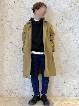 「Right-on（ライトオン）のアイテム（ノーカラージャケット）」を使った、naokiさん（メンズ・160cm）の冬コーディネート