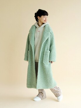 「SLOBE citron.（スローブシトロン）のアイテム（ジャケット/アウター）」を使った、chihoさん（レディース・161cm）の秋コーディネート