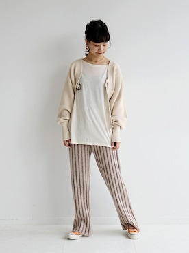 「SLOBE citron.（スローブシトロン）のアイテム」を使った、chihoさん（レディース・161cm）の冬コーディネート