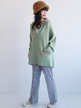 「SLOBE citron.（スローブシトロン）のアイテム」を使った、chihoさん（レディース・161cm）の冬コーディネート