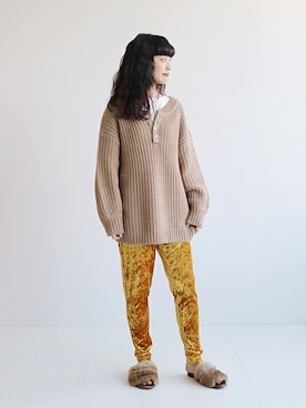 「SLOBE citron.（スローブシトロン）のアイテム」を使った、chihoさん（レディース・161cm）の冬コーディネート