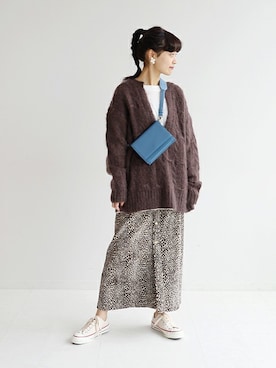 「SLOBE citron.（スローブシトロン）のアイテム」を使った、chihoさん（レディース・161cm）の冬コーディネート