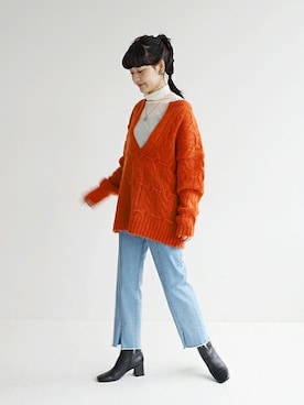chihoさん（レディース・161cm）の冬コーディネート