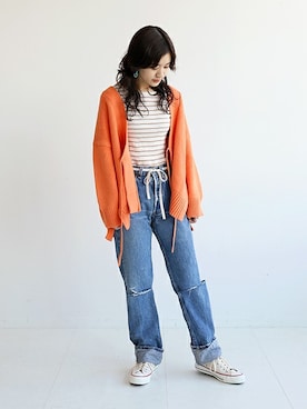 「SLOBE citron.（スローブシトロン）のアイテム」を使った、chihoさん（レディース・161cm）の冬コーディネート