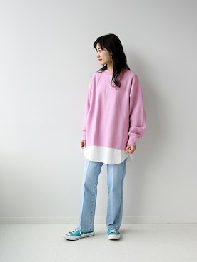 「SLOBE citron.（スローブシトロン）のアイテム」を使った、chihoさん（レディース・161cm）の冬コーディネート