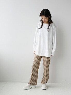 「SLOBE citron.（スローブシトロン）のアイテム」を使った、chihoさん（レディース・161cm）の冬コーディネート