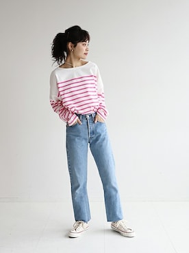 「SLOBE citron.（スローブシトロン）のアイテム」を使った、chihoさん（レディース・161cm）の春コーディネート