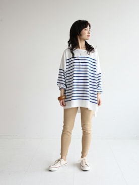 「SLOBE citron.（スローブシトロン）のアイテム」を使った、chihoさん（レディース・161cm）の春コーディネート