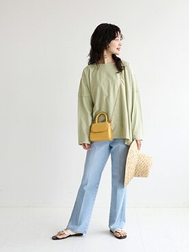 「SLOBE citron.（スローブシトロン）のアイテム」を使った、chihoさん（レディース・161cm）の春コーディネート