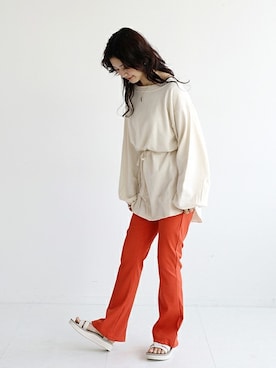 「SLOBE citron.（スローブシトロン）のアイテム」を使った、chihoさん（レディース・161cm）の春コーディネート