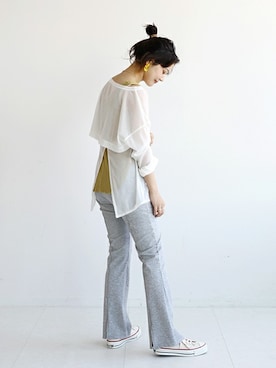 「SLOBE citron.（スローブシトロン）のアイテム」を使った、chihoさん（レディース・161cm）の春コーディネート